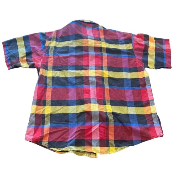Wrangler Shirt Men's XL Multicolor Plaid Short Sleeve Western‎ Button Down | V1 - Picture 5 of 5